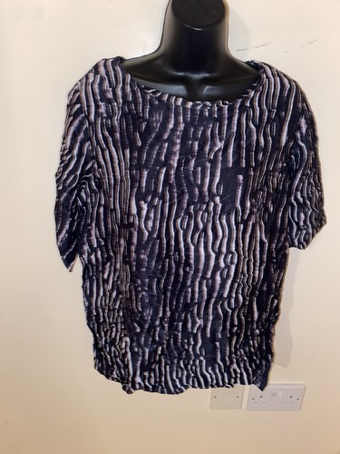 Black cream print top - black/cream,