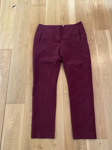 Wine slim fit trousers size - wine,